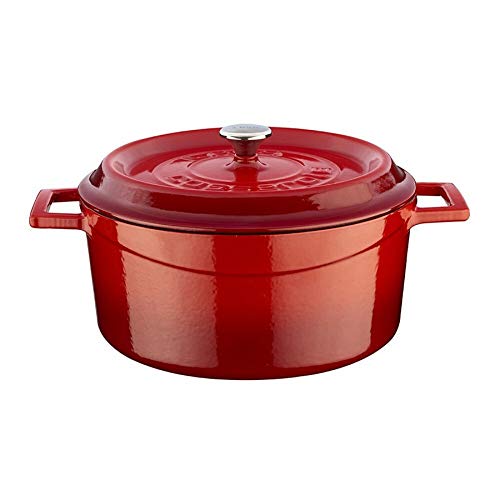 CASSEROLE ROND 280 MM 6.70 LTR LVYTC28K2R RED/BLACK von Lava Cookware