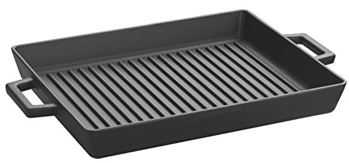 TAFELGRILLPAN M/2 GREPEN 320X260 MM LVECOGT2632T3 MATT BLACK von Lava Cookware