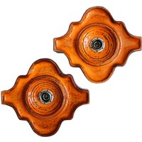 1x Orange Wandleuchte Aus Keramik - Hustadt 1x Orange Wandleuchte Aus Keramik - Hustadt von LavaHaus