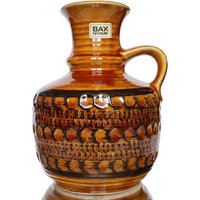 Bay Braune Krug Vase, Modell 77-17 - West Germany Keramik von LavaHaus