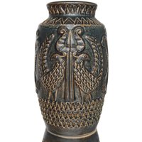 Bay Keramik Vase in Braun-Grün, Modell 960-25 von LavaHaus