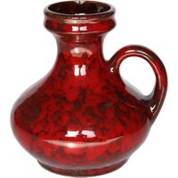 Fohr Rote Und Schwarze Keramik Vase von LavaHaus