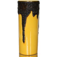 Gelbe Fohr Keramikvase Mit Fat Lava Dekor von LavaHaus