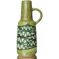 Haldensleben Keramik Vase in Grün - East Germany Pottery von LavaHaus