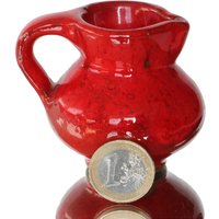 Keramik Miniatur Vase in Rot von LavaHaus