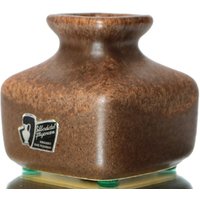 Kleine Silberdistel Keramik Vase in Braun von LavaHaus