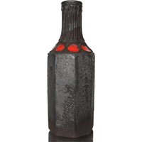 Marei Keramik Vase Mit Schwarzer & Roter Lava Glasur von LavaHaus