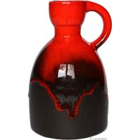 Ruscha Krug Vase in Rot & Schwarz, Kurt Tschoerner Design, Modell 312 von LavaHaus
