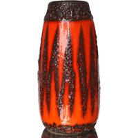 Scheurich Keramik Vase Mit Lava Glasur, Modell 549-18 - Lora Variation in Orange von LavaHaus