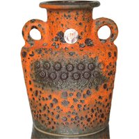 Übelacker Keramik Vase, Modell 1837/18 - Roboter Muster Ü-Keramik von LavaHaus
