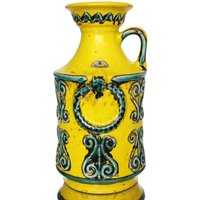 Übelacker Keramik Vase in Gelb & Grün 1682-21, Ü-Keramik von LavaHaus