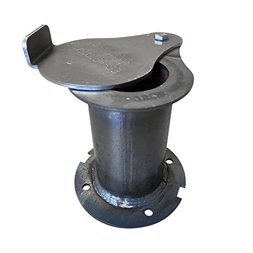 UDS Ugly Trommeldeckel Auspuff 5,1 cm Tropfenform Flansch Entlüftungsdämpfer Smoke Stack Smoker Builder Part von LavaLock