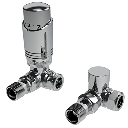 Chrom Thermostatventil abgewinkelt Ecke gerade TRV Heizkörperthermostatventile (Ecke) von LavaTap