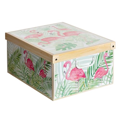 Lavatelli FLAMINGOS GROSS Aufbewahrungsbox aus Karton, Geschenk kiste aus pappe, mit Deckel, Cardboard, 1 cm, BIG Lavatelli FLAMINGOS GROSS Aufbewahrungsbox aus Karton, Geschenk kiste aus pappe, mit Deckel, Cardboard, 1 cm, BIG von Lavatelli