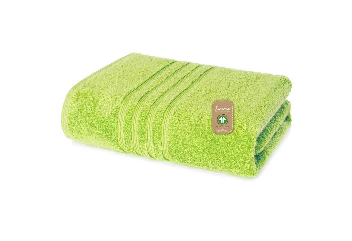 Lavea Handtuch Set Bio-Baumwoll Serie Bali, aus 100% Bio-Baumwolle (70x140cm, 1-St), extra saugstark mit 500g/m² in Wellness-Qualität - Duschtuch von Lavea