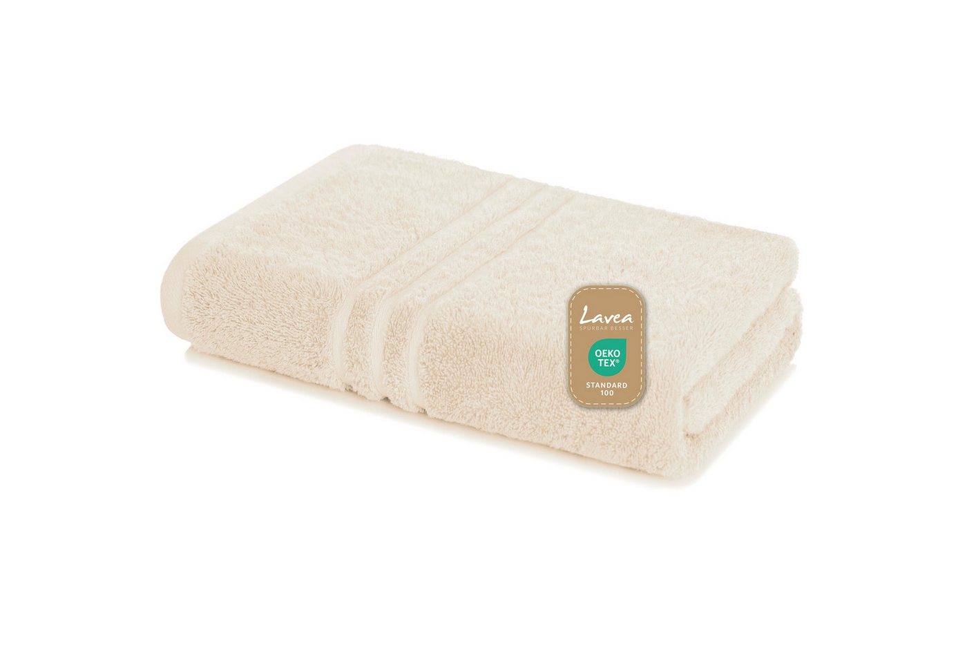 Lavea Handtuch Set saugstarke Frottierserie Elena, aus 100% strapazierfähiger Baumwolle (80x200cm, 1-St), Saunatuch - angenehmes Hautgefühl bei jedem Sauna-Gang - 500g/m² von Lavea