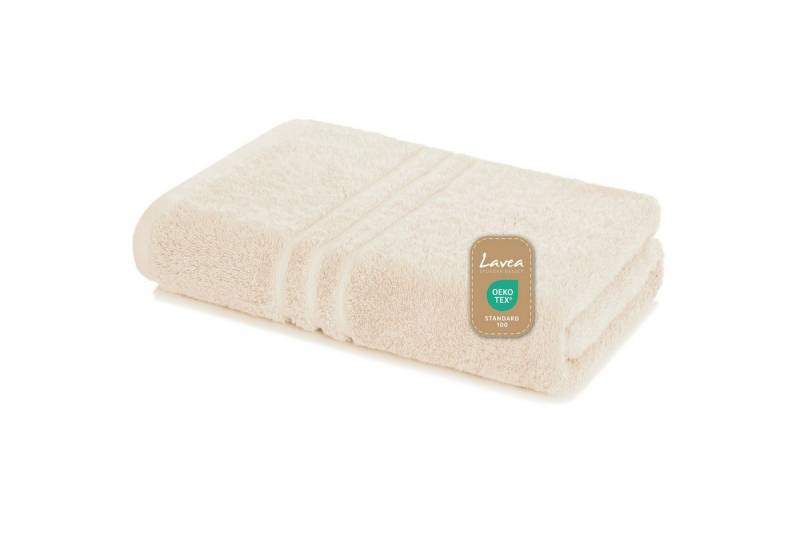 Lavea Handtuch Set saugstarke Frottierserie Elena, aus 100% strapazierfähiger Baumwolle (80x200cm, 1-St), Saunatuch - angenehmes Hautgefühl bei jedem Sauna-Gang - 500g/m² von Lavea