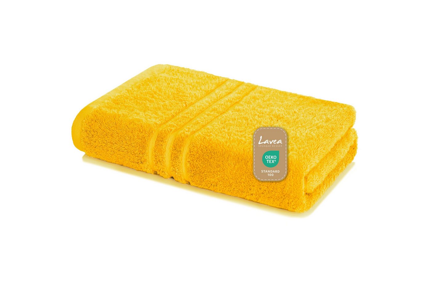 Lavea Handtuch Set saugstarke Frottierserie Elena, aus 100% strapazierfähiger Baumwolle (80x200cm, 1-St), Saunatuch - angenehmes Hautgefühl bei jedem Sauna-Gang - 500g/m² von Lavea