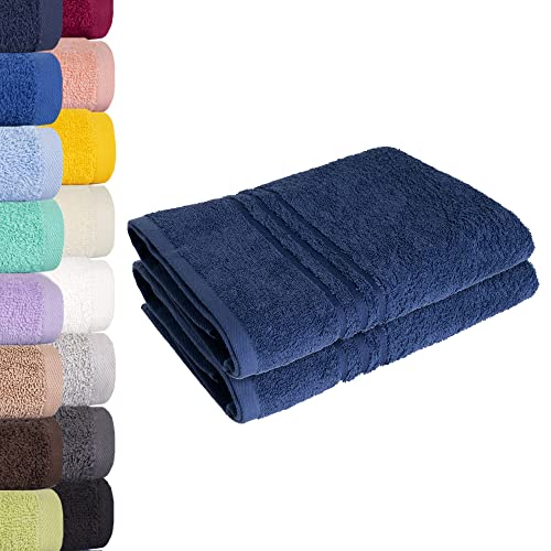Lavea Saunatuch Saunahandtuch 80x200cm - 2er Set, Navy, 500gr/m², 100% Baumwolle Lavea Saunatuch Saunahandtuch 80x200cm - 2er Set, Navy, 500gr/m², 100% Baumwolle von Lavea