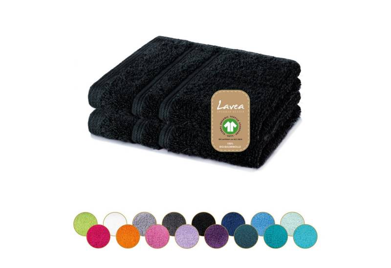 Lavea Seiftuch Bali Seiflappen 30x30 cm, Weiches Bio-Baumwollfrottee (Set, 2-St), pflegeleicht, GOTS-zertifiziert, extra saugstark mit 500g/m² von Lavea