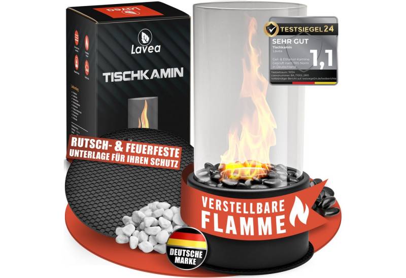 Lavea Tischfeuer Tischkamin Tischfeuer Kamin Flamme - mit Zwei Steinarten Lavea Tischfeuer Tischkamin Tischfeuer Kamin Flamme - mit Zwei Steinarten von Lavea
