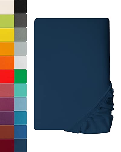 Premium Spannbettlaken MIA Galaxyblau | 70 x 140cm - 100% Baumwolle von Lavea