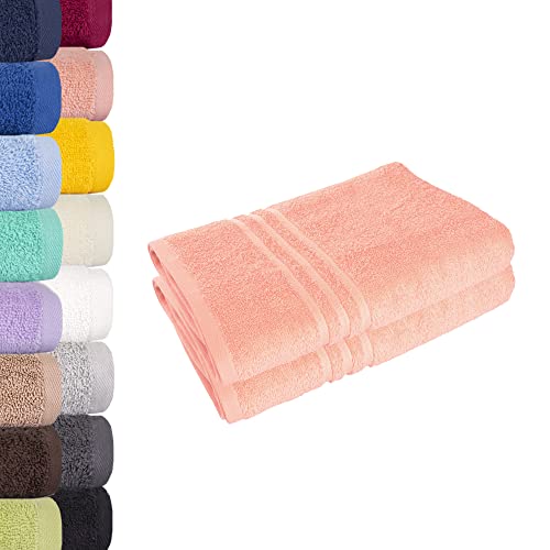 Lavea Saunatuch Saunahandtuch 80x200cm - 2er Set, Pastellrosa, 500gr/m², 100% Baumwolle Lavea Saunatuch Saunahandtuch 80x200cm - 2er Set, Pastellrosa, 500gr/m², 100% Baumwolle von Lavea