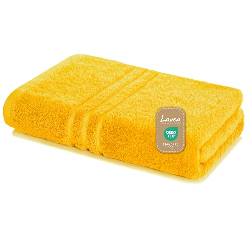 Lavea Saunatuch Saunahandtuch 80x200cm - Rapsgelb, 500gr/m², 100% Baumwolle Lavea Saunatuch Saunahandtuch 80x200cm - Rapsgelb, 500gr/m², 100% Baumwolle von Lavea