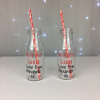 Personalisierte Santa Milchflasche, Santas Milch, Weihnachten von LavenderEight