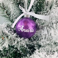 Personalisierte Weihnachtskugel, Weihnachtsverzierung, Personalisierte Spielerei, Kugel, Namenskugel Personalisierte Weihnachtskugel, Weihnachtsverzierung, Personalisierte Spielerei, Kugel, Namenskugel von LavenderEight