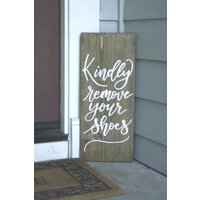 Bitte Entfernen Sie Ihre Schuhe Schild Bitte Entfernen Sie Ihre Schuhe Schild von LavenderOakLettering