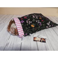 Brotbeutel Brottasche Groß Blumen Floral Baumwolle Brötchentasche Brotbeutel Brottasche Groß Blumen Floral Baumwolle Brötchentasche von Lavietido