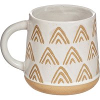 Weiß Und Beige Dreieck Muster Tasse Mit Griff Wachs Widerstehen Steingut Geburtstagsgeschenk Für Tee Kaffee Liebhaber Vintage Sein Ihr von LaviniasTeaParty