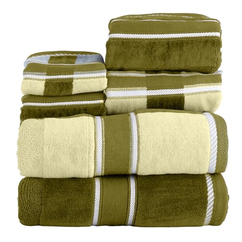Lavish Home Green 100% Cotton Oakville Velour 6 Piece Towel Set Lavish Home Green 100% Cotton Oakville Velour 6 Piece Towel Set von Lavish Home