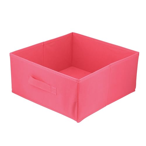 lavita Aufbewahrungsbox | faltbare Aufbewahrung Boxen 31 x 31 x 15 cm | Schubladen-Organizer Box| Ordnungssysteme für Kleidung | Kleideraufbewahrung & Organisation | dunkelpink | 1 stück von lavita