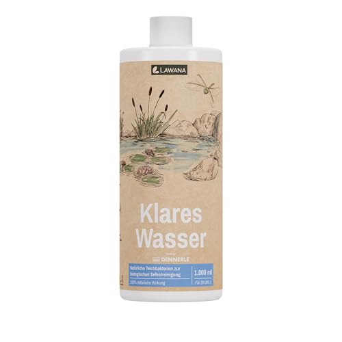 Lawana Klares Wasser, 1000 ml - Natürliche Teichbakterien zur biologischen Selbstreinigung von Lawana