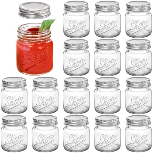 Lawei 16 Stück Marmeladengläser 60ml Klein Klarglas Einmachgläser mit Schraubdeckel Mini Einweckgläser Glasgläser Marmongläser Joghurtgläser für Hausgemachte Marmelade Gelee Lawei 16 Stück Marmeladengläser 60ml Klein Klarglas Einmachgläser mit Schraubdeckel Mini Einweckgläser Glasgläser Marmongläser Joghurtgläser für Hausgemachte Marmelade Gelee von Lawei