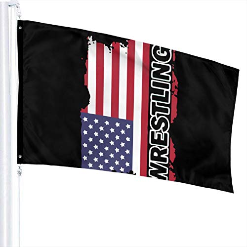 Flagge, 3 x 5, USA-Flagge, Wrestling, 100% Polyester, einlagige, durchscheinende Flaggen, 90 x 150 cm – Banner 3' x 5' Flagge, 3 x 5, USA-Flagge, Wrestling, 100% Polyester, einlagige, durchscheinende Flaggen, 90 x 150 cm – Banner 3' x 5' von Lawenp