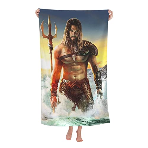 Jason Towel Momoa schnell trocknendes, saugfähiges Mikrofaser-Strandtuch, 32 x 52 Zoll, Pool-Handtuch für Damen, Herren, Badezimmer, Dusche, Pool, täglicher Gebrauch von Lawenp