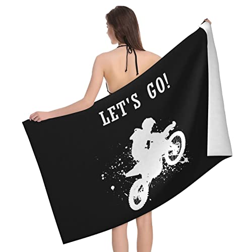 Lawenp Dirt Bike Motocross Badetuch Strandtuch Beliebtes strapazierfähiges Stylishffy Touch Hochsaugfähiges, schnell trocknendes Polyester 32 "x 52" Auch als Geschenk von Lawenp