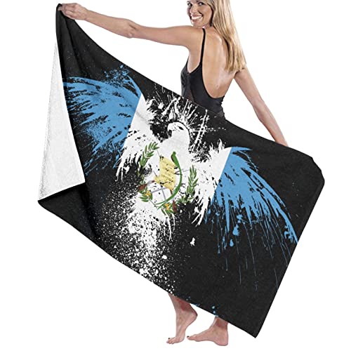 Lawenp Eagle Guatemala Flag Badetuch Strandtuch Große Pooltücher Sehr saugfähige, weiche und schnell trocknende Badetücher von Lawenp