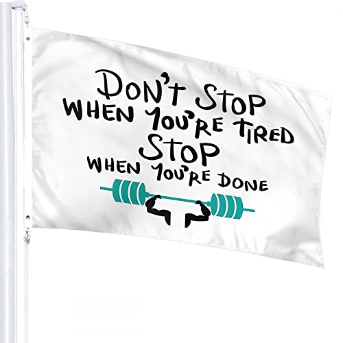Motivational Quote Flag 3x5 FT Don't Stop When You're Tired Stop When You're Done Gym Word Outdoor Flags Large Welcome Yard Banners Home Garden Yard Lawn Decor Motivational Quote Flag 3x5 FT Don't Stop When You're Tired Stop When You're Done Gym Word Outdoor Flags Large Welcome Yard Banners Home Garden Yard Lawn Decor von Lawenp