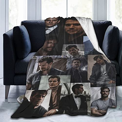 Ultraweiche, Flauschige Decke für Henry Cavill Überwurf, ultraweiches Flanell-Fleece, ganzjährig, leicht, Wohnzimmer/Schlafzimmer, warme Decke, 60 x 50 Zoll von Lawenp