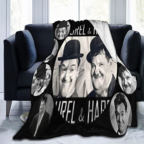 Ultraweiche, Flauschige Decke für Laurel und Hardy, Wohnkultur, Überwurfdecke, Geschenk für Erwachsene/Kinder, 50 x 40 Zoll von Lawenp