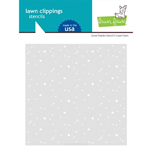 Lawn Fawn, Lawn Clippings, Snow Flurries Background Stencil von Lawn Fawn