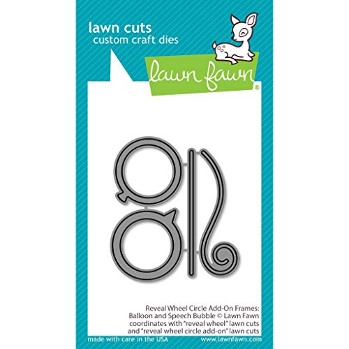 Lawn Fawn, Lawn cuts/Stanzschablone, Reveal Wheel Circle add-on Frames: Balloon and Speech Bubble von Lawn Fawn