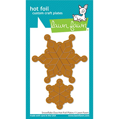 Lawn Fawn, Lawn cuts/Stanzschablone, Snowflake Duo hot foil Plates von Lawn Fawn