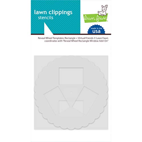 Lawn Fawn, Reveal Wheel templates: Rectangle + Virtual Friends von Lawn Fawn