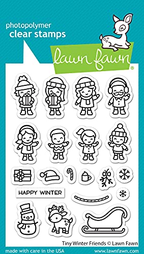 Lawn Fawn LF2678 Tiny Winter Friends 3x4 Clear Stamp Set von Lawn Fawn