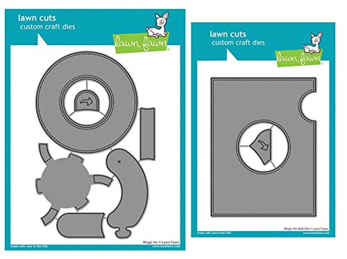 Lawn Fawn Magic Iris Interactive Custom Craft Die and Magic Iris Add-on Custom Craft Die, Bundle of 2 Items (LF2238, LF2239) von Lawn Fawn